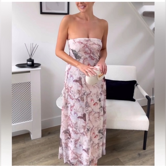 Zara Strapless Tulle Dress - Picture 3 of 7